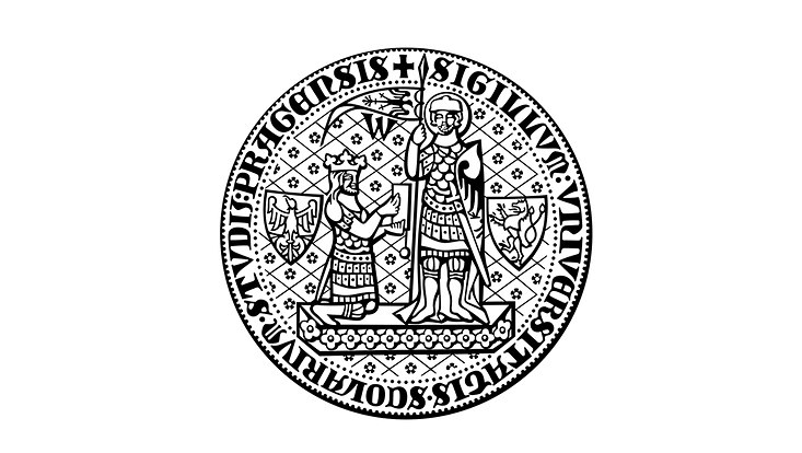 Schwarz-Weiß Logo der Karluniversität