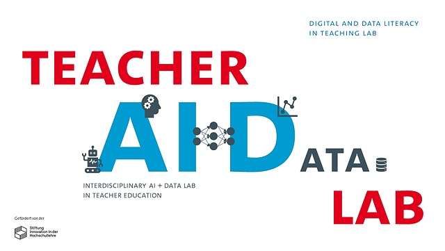 Logo of the project Teacher AID Lab with the title Teacher AID Lab