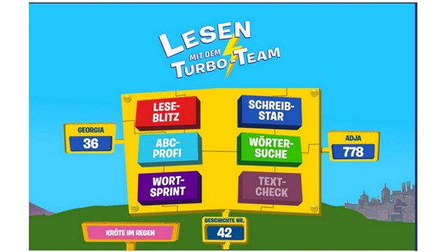Lesen mit dem Turbo-Team Grafik