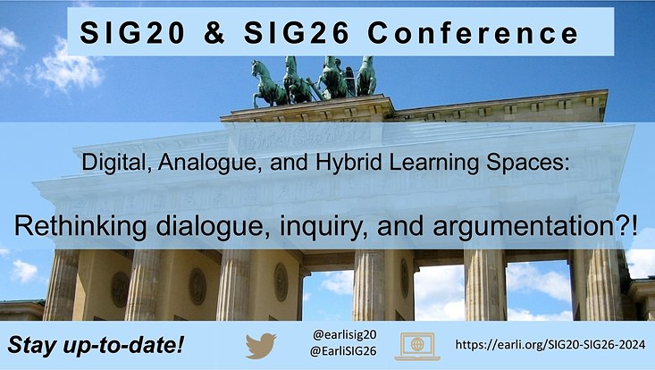 Titel der Sig 20 & 26 Konferenz im Hintergrund das Brandenburger Tor