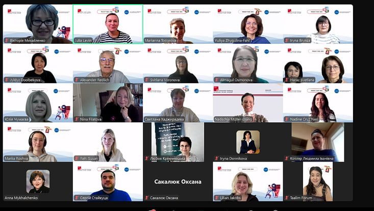 Ein Screenshot aus dem Zoom-Meeting.