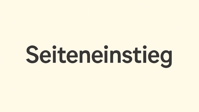 seiteneinstieg