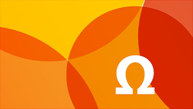 orangene Kreise mit weißen Buchstaben darin