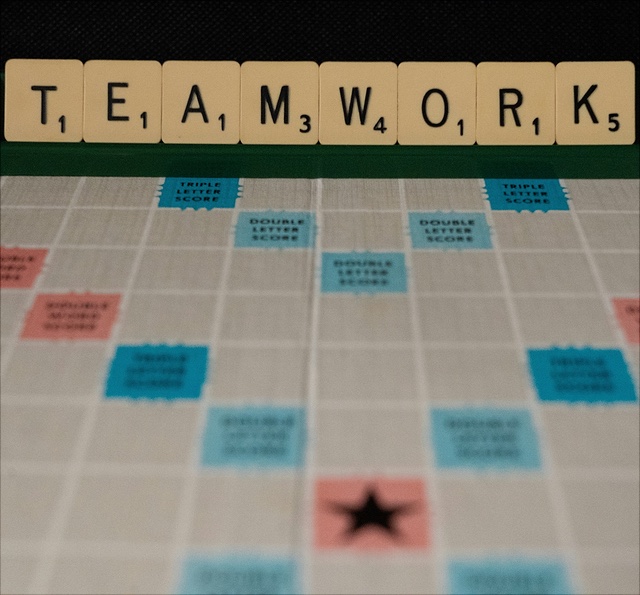 teamwork-640x595 Scrabble Board mit dem Wort Teamwork