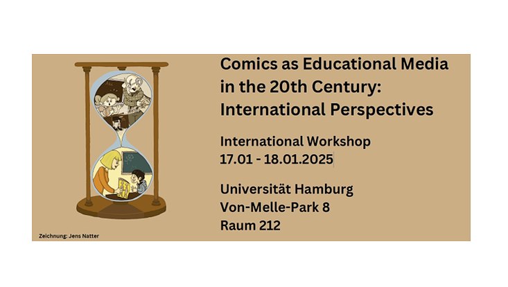 Flyer für International Workshop "Comics as Educational Media in the 20th Century: International Perspectives"