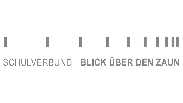 Text als Bild: Schulverbund Blick über den Zaun (Logo)