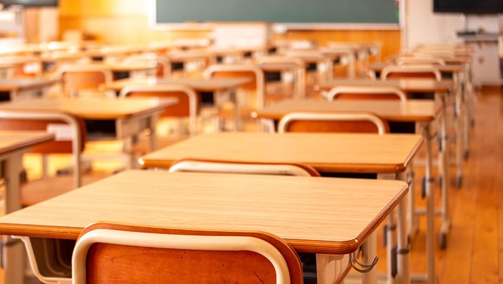 Leeres Klassenzimmer