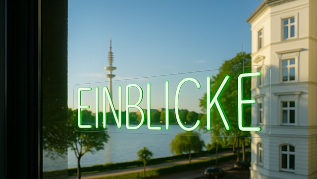 Ausblick über die Alster und Heinrich Hertz Turm