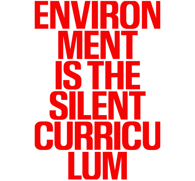Leitspruch Liquid Campus Manifesto: Environment is the silent curriculum