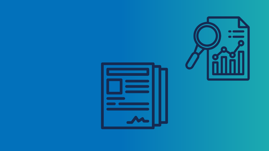 Header mit Icon für Forschung