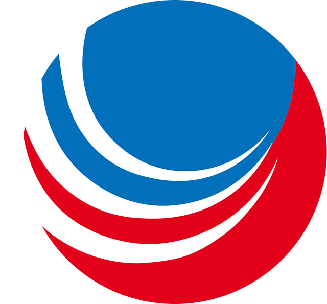 Logo des Forschungszentrums LiDS - Blaue und rote Kugel