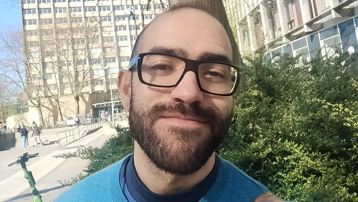 Ein Selfie von dem Gastwissenschaftler João Pedro Ghidini da Silva.