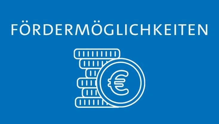 dekorative Grafik mit dem Schriftzug Fördermöglichkeiten