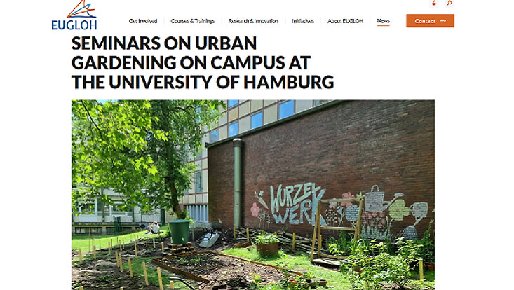 Titel des EUGLOH-Blogbeitrags Titelbild des EUGLOH-Blogbeitrags über das Urban-Gardening-Projektes "Wurzelwerk"
