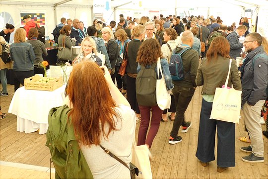 0509 reception tent 540x360 Impressions from ECER conference.