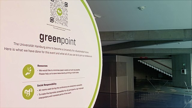 Greenpoint im Foyer des Audimax