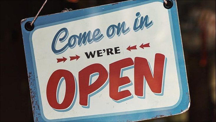 Come in we're open