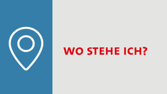 01-spt-wosteheich Ortsymbol "Hier stehe ich", Schrift: Wo stehe ich?