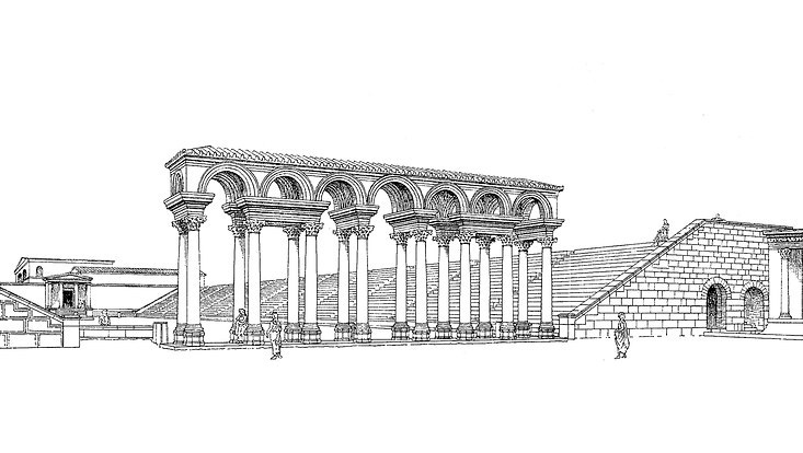 Rekonstruktion des Stadions, von Gerkan 1921