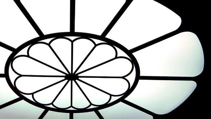 Deckenrosette Lesesaal Warburg-Haus