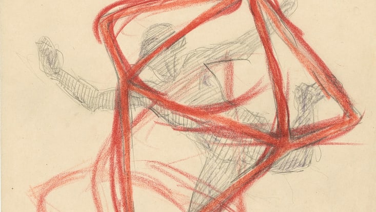 Rudolf von Laban: Raum und Körper, um 1915 (Inv.-Nr. Z. 1990/0093)