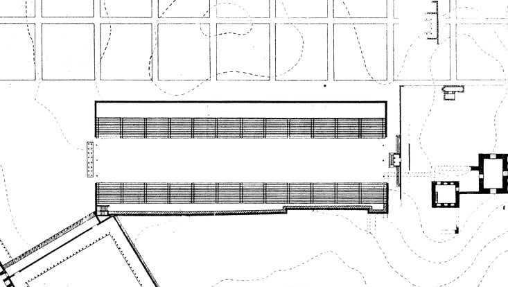 Grundriss des Stadions