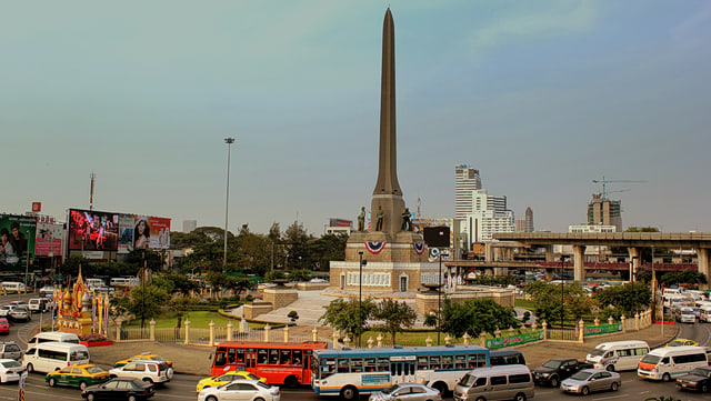 VICTORY MONUMENT BANGKOK THAILAND FEB 2013