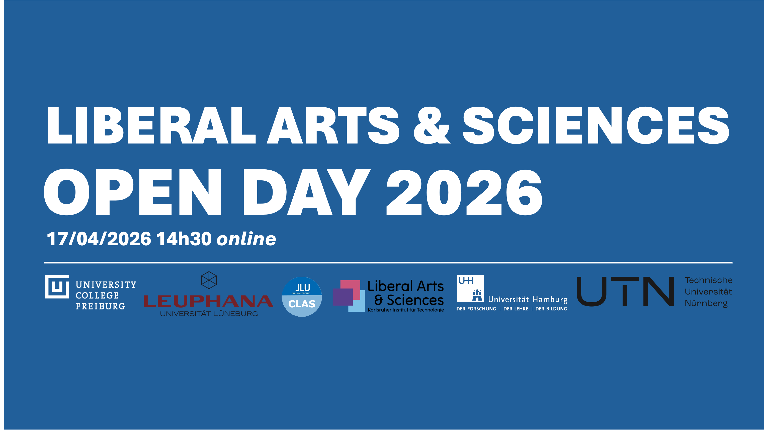 Liberal Arts & Sciences Open Day 2026 am 17.04.2026 um 14:30 Uhr (online)