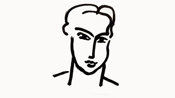 Henri Matisse: Large Head of Katia, c. 1950–1951.