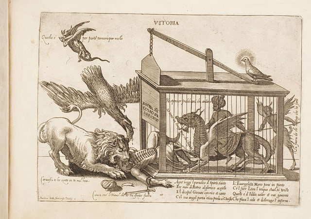 Martino Rota: Allegorie der Seeschlacht von Lepanto, 1571