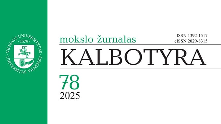 Einband von Kalbotyra Vol. 78