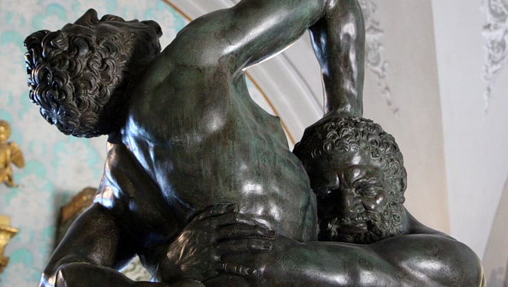 Bartolommeo Ammannati: Hercules and Antaeus, 1558-1560