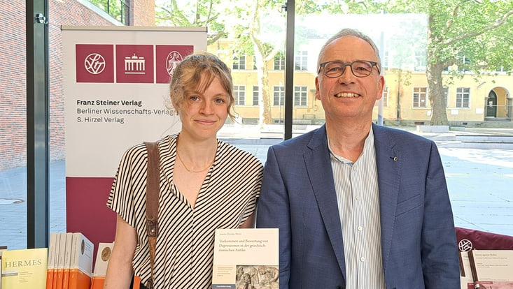 Dr. Justine Diemke-Horst mit Prof. Dr. Werner Rieß