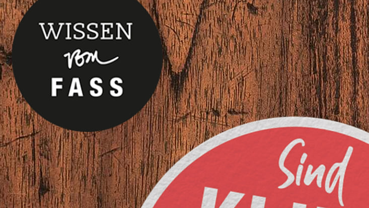 Logo der Science Slam Reihe "Wissen vom Fass"
