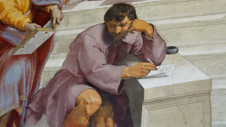 Raphael, Schule von Athen (Detail)
