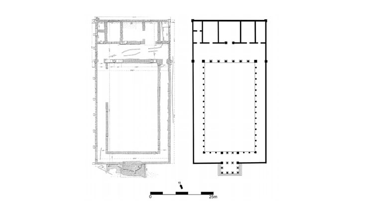 Hellenistisches Peristyl, Grundriss