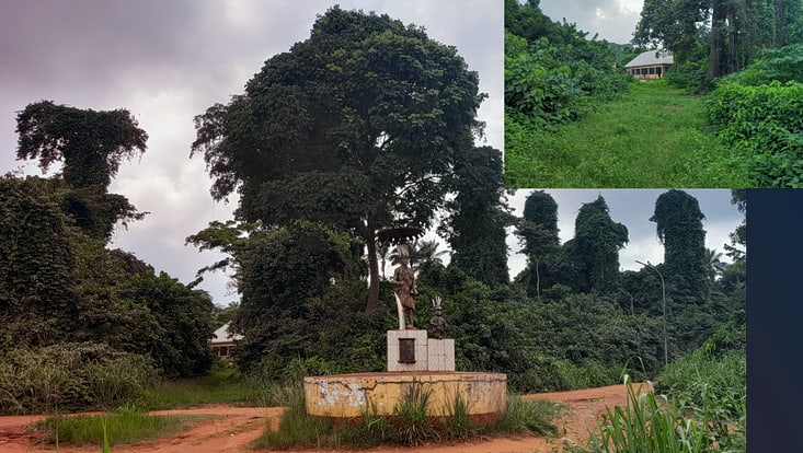 Kunstwerk Eze Oraeri, Eingang zum Heiligen Wald in Anambra