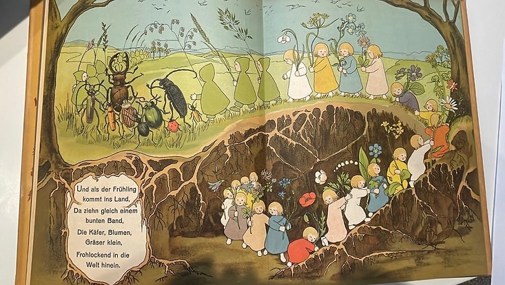 Foto der alten Kinderbücher