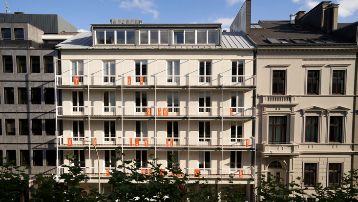 Fassade der Warburgstraße