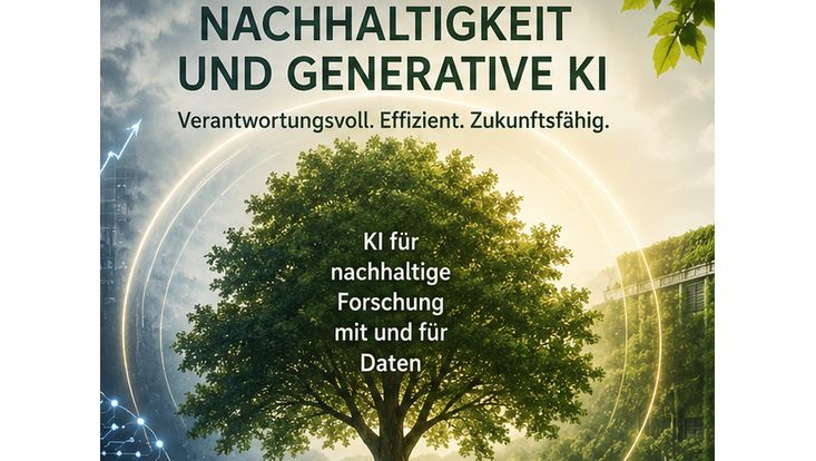 grüner Baum vor einem gelblich leuchtenden Hintergrund