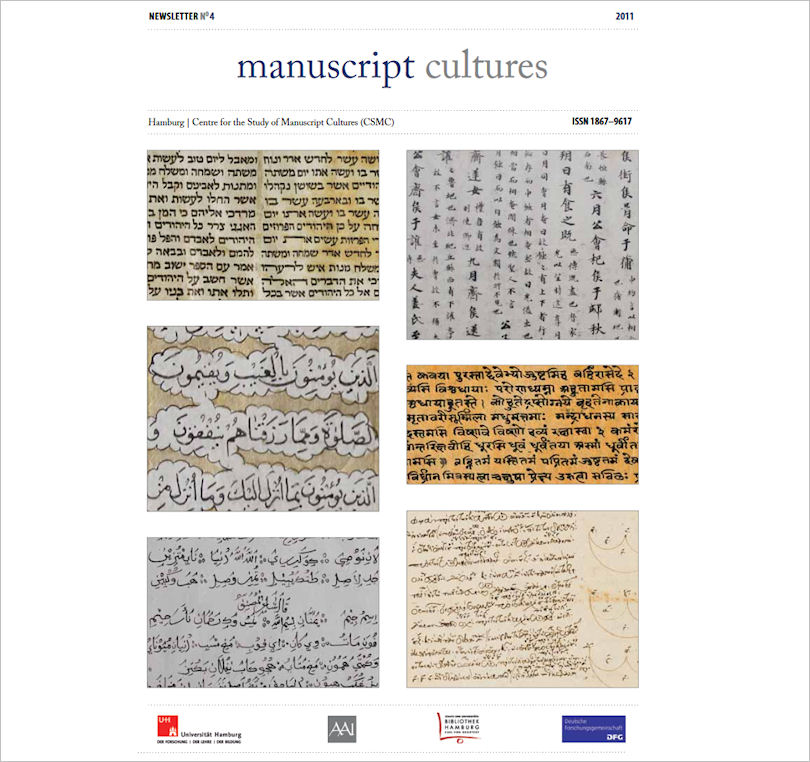 Titelblatt manuscript cultures