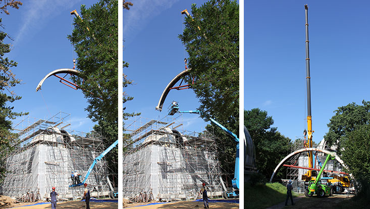 Restaurierung der Sternwarte: Heute werden die Spaltklappen der Refraktorkuppel abgehoben