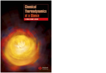 Chemical thermodynamics at a glance