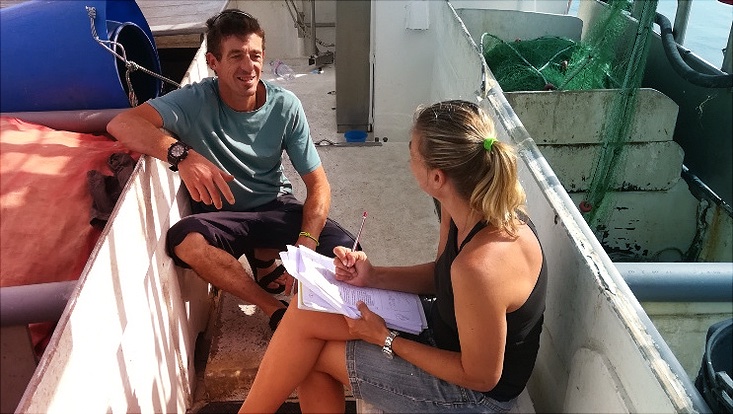 Interviews with fishers undertaken by CSIC