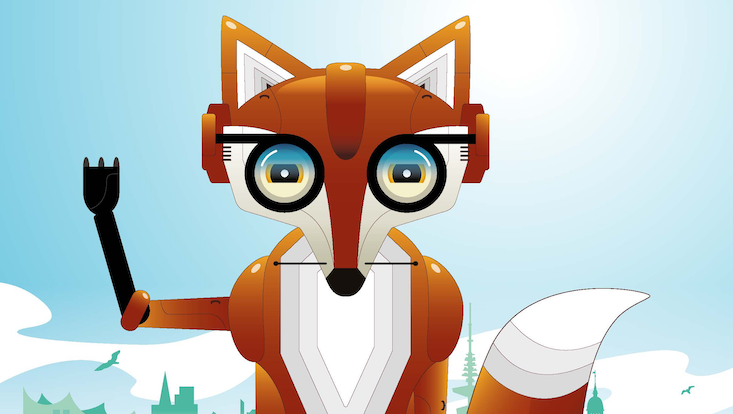 Tag Des Wissens Fox Mascot