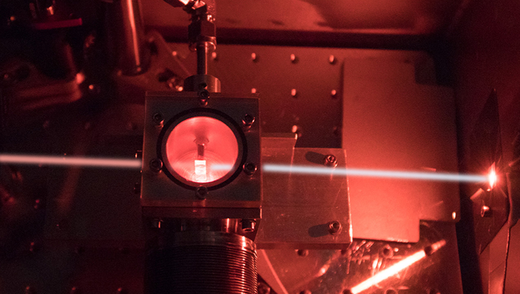 Illustration of a laser pulse