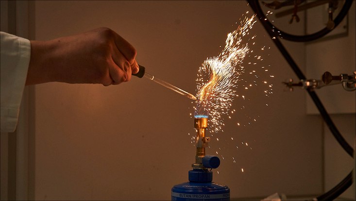 Ein kleines Feuerwerk aus Eisen.