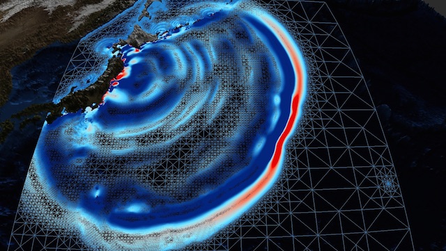 Tohoku event simulation (UGRID)