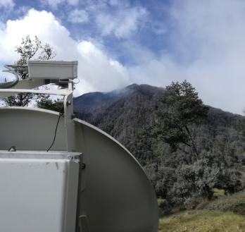 2019 T. Casademont Doppler radar installed at Turrialba volcano, Costa Rica
