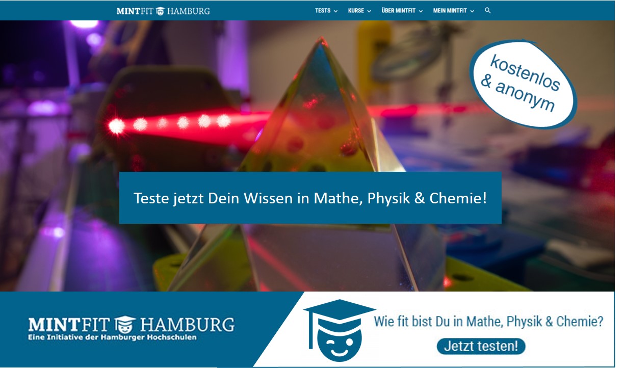 Prisma auf das ein Laserstrahl fällt
